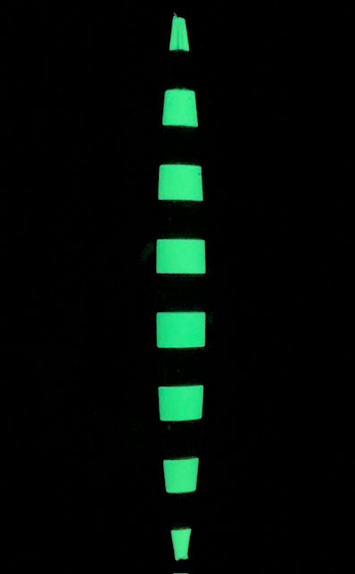 500g rainbow Banana Jig with Glow Stripes