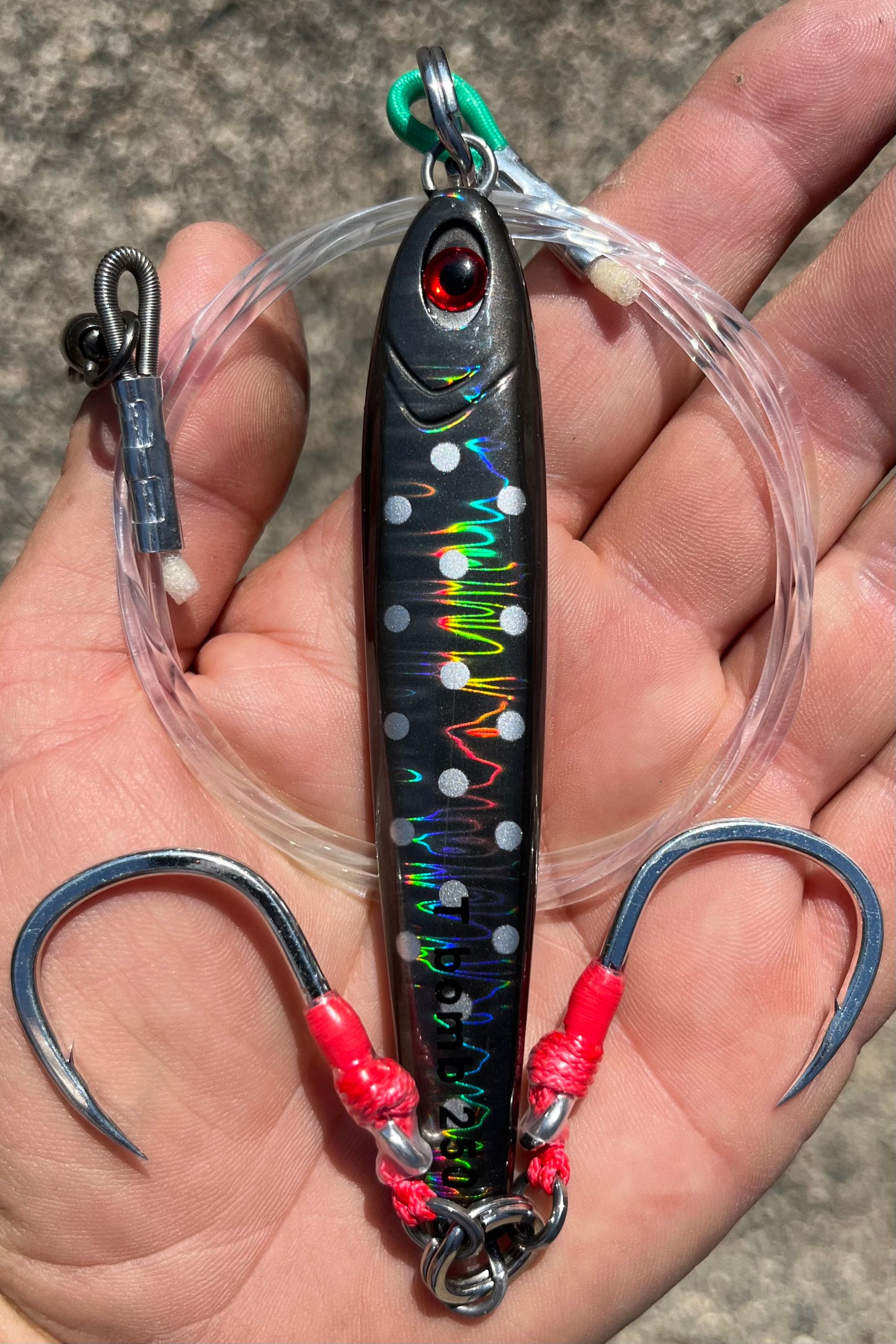 250 Gram Black Knight  Tungsten Bomb  With Glow Dots